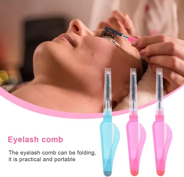 14 Pcs Eyelash Curler Set, 3 in 1 Eyelash Curler with Built in Comb, Include Eyelash Curler, Eyelash Comb Eyebrow Brush and Refill Pads, Eyelash Applicator Tool for Women (Size:14 Pcs/Set) - Image 7