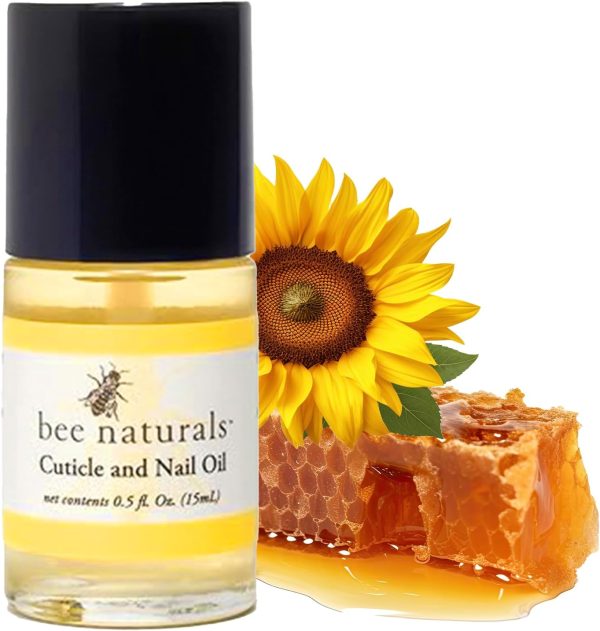 Bee Naturals Nail & Cuticle Oil 0.5 oz - Heals Cracked Nails & Rigid Cuticles. Deep moisture for nails and cuticles. Contains rich avocado and castor oils. Massage into nails and cuticles.