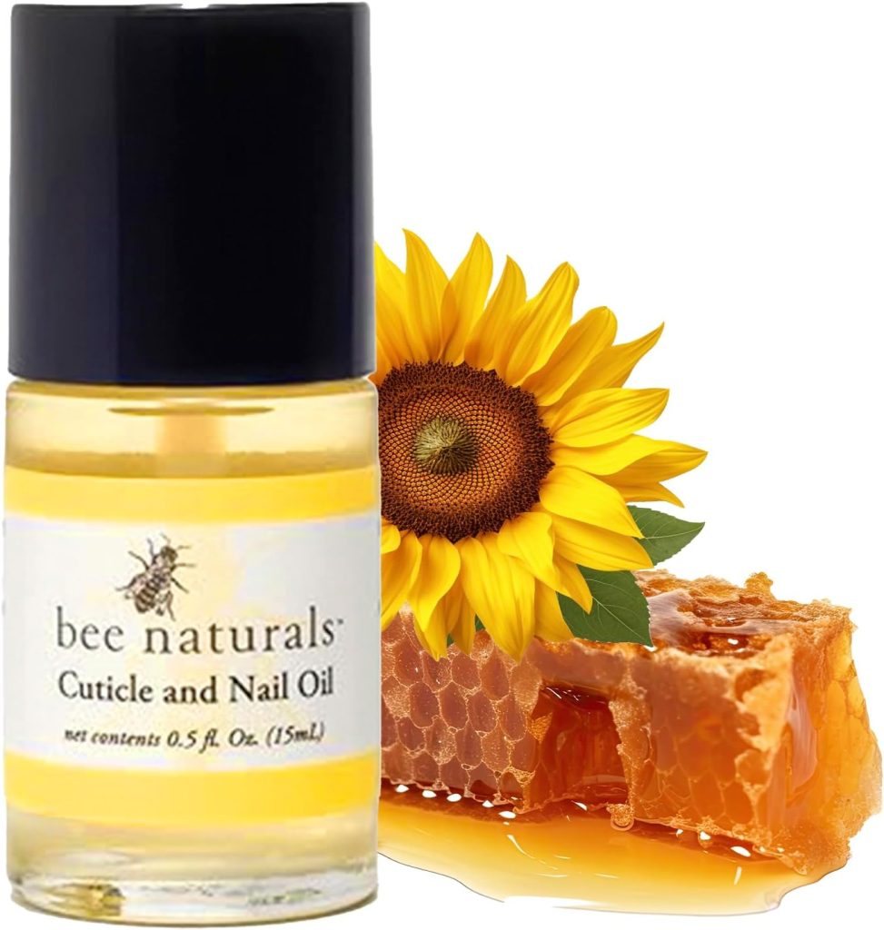 Bee Naturals Nail & Cuticle Oil 0.5 oz - Heals Cracked Nails & Rigid Cuticles. Deep moisture for nails and cuticles. Contains rich avocado and castor oils. Massage into nails and cuticles.