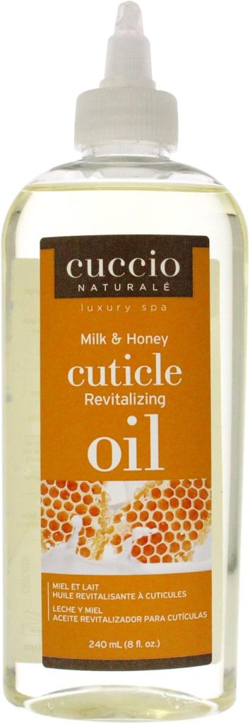 Cuccio Naturale Revitalizing Cuticle Oil - Hydrating Oil For Repaired Cuticles Overnight - Remedy For Damaged Skin And Thin Nails - Paraben Free, Cruelty-Free Formula - Milk And Honey - 8 Oz
