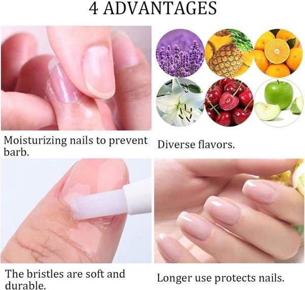 Cuticle Oil for Nails,Nail Nutritional Oil Pen Liquid,Cuticle Oil Pen Bulk, Cuticle Oil Brush Pen,Nail Moisturizer,Nail Growth Treatment, Cuticle Softener for Nails, Scented Cuticle Oil 2ML (G) - Image 5