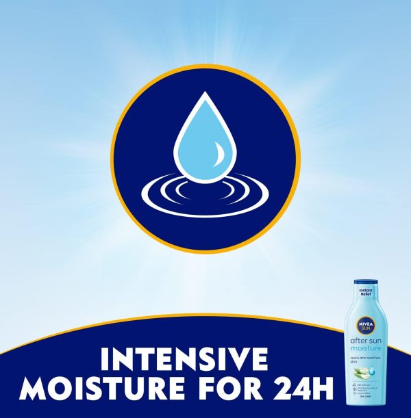 Nivea Sun Moisturising After Sun Lotion With Aloe Vera Silky Skin Feeling 200ml - Image 4