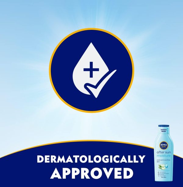 Nivea Sun Moisturising After Sun Lotion With Aloe Vera Silky Skin Feeling 200ml - Image 5