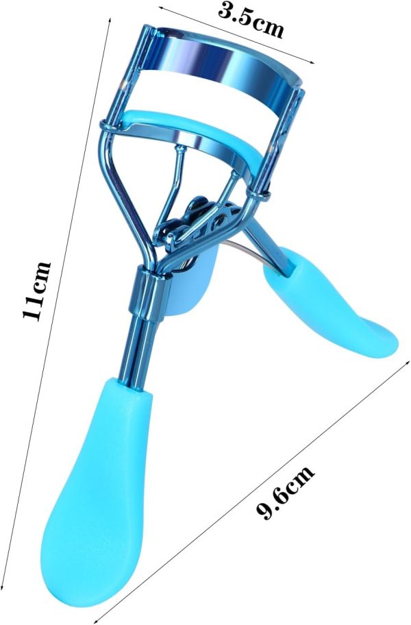 Ruibow Eyelash Curlers for Women Eyelash Curler with 3 Replacement Refill Pads Lash Curler Premium Quality Eye Lash Curler Makeup Eyelashes Tool to Curl and Lifted Lashes (Blue) - Image 2