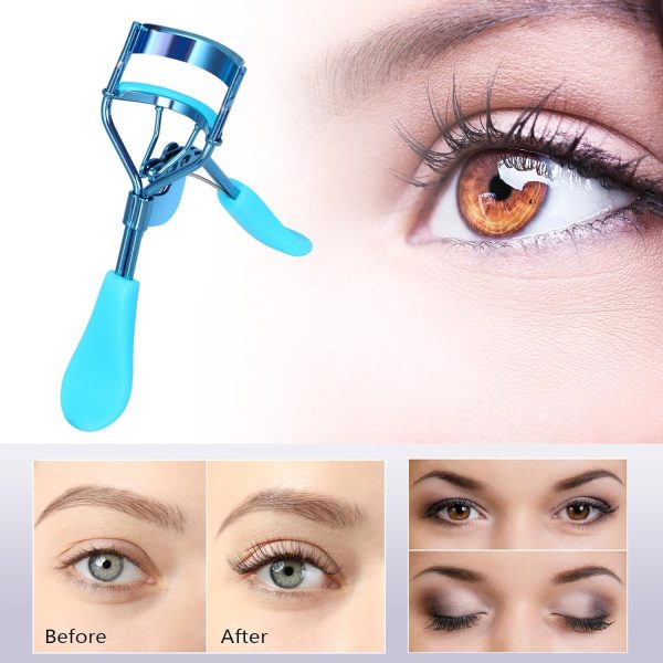 Ruibow Eyelash Curlers for Women Eyelash Curler with 3 Replacement Refill Pads Lash Curler Premium Quality Eye Lash Curler Makeup Eyelashes Tool to Curl and Lifted Lashes (Blue) - Image 3